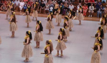 Johnny Lum Ho Hula dancers Merrie Monarch 2009
